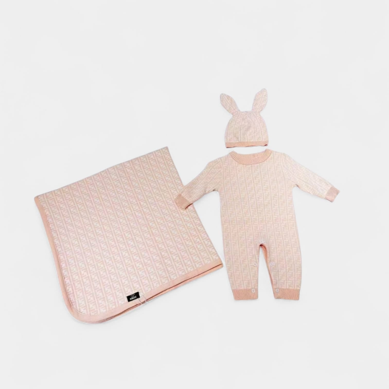 Fendi pink baby set