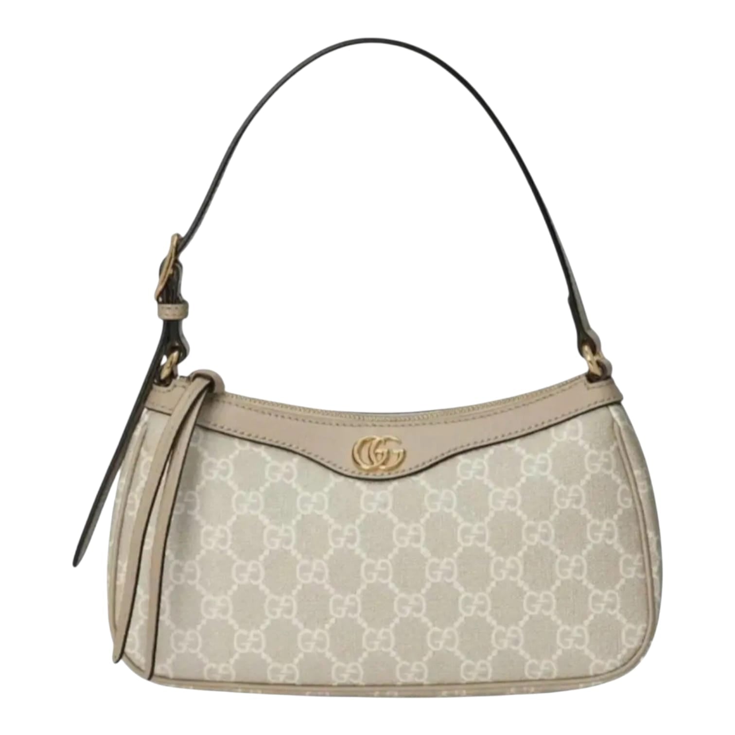 Gucci GG Supreme Mini Shoulder Bag (Light Beige Ophidia-style)