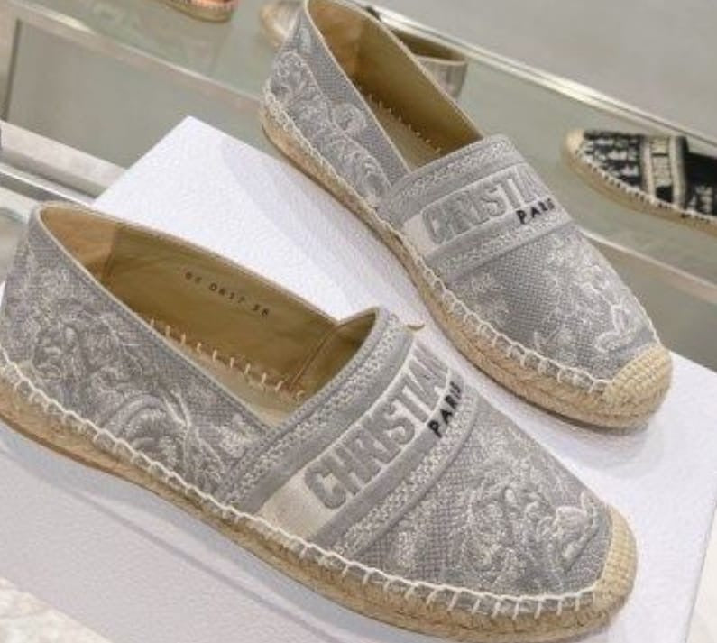 Christian Dior espadrille grey