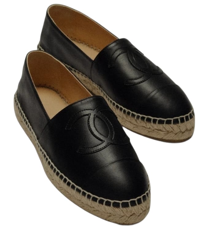 Chanel espadrille black