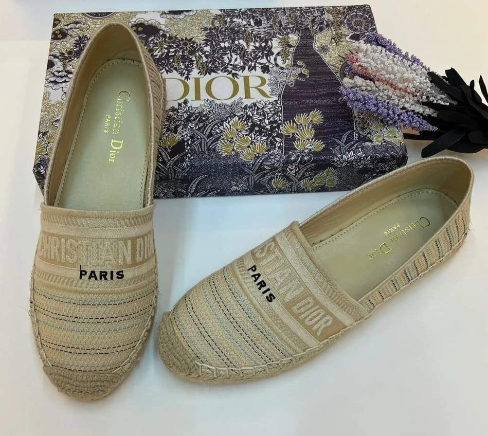 Christian Dior espadrille beige